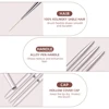 KADS 100% Pure Kolinsky Sable French Stripe Liner Brush for Manicure 3D Tips Ultra-thin Lines Grid Flower Drawing Pen Nail Tool 2