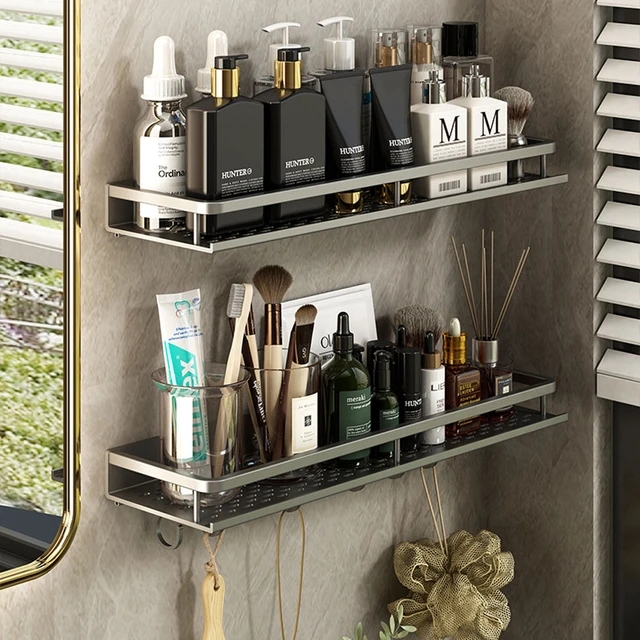 304 Stainless Steel Bathroom Shower Caddy Shelf 2 Layer Storage Towel Rack  Bathroom Wall Mount Corner Storage Holder Shelves - Bathroom Shelves -  AliExpress