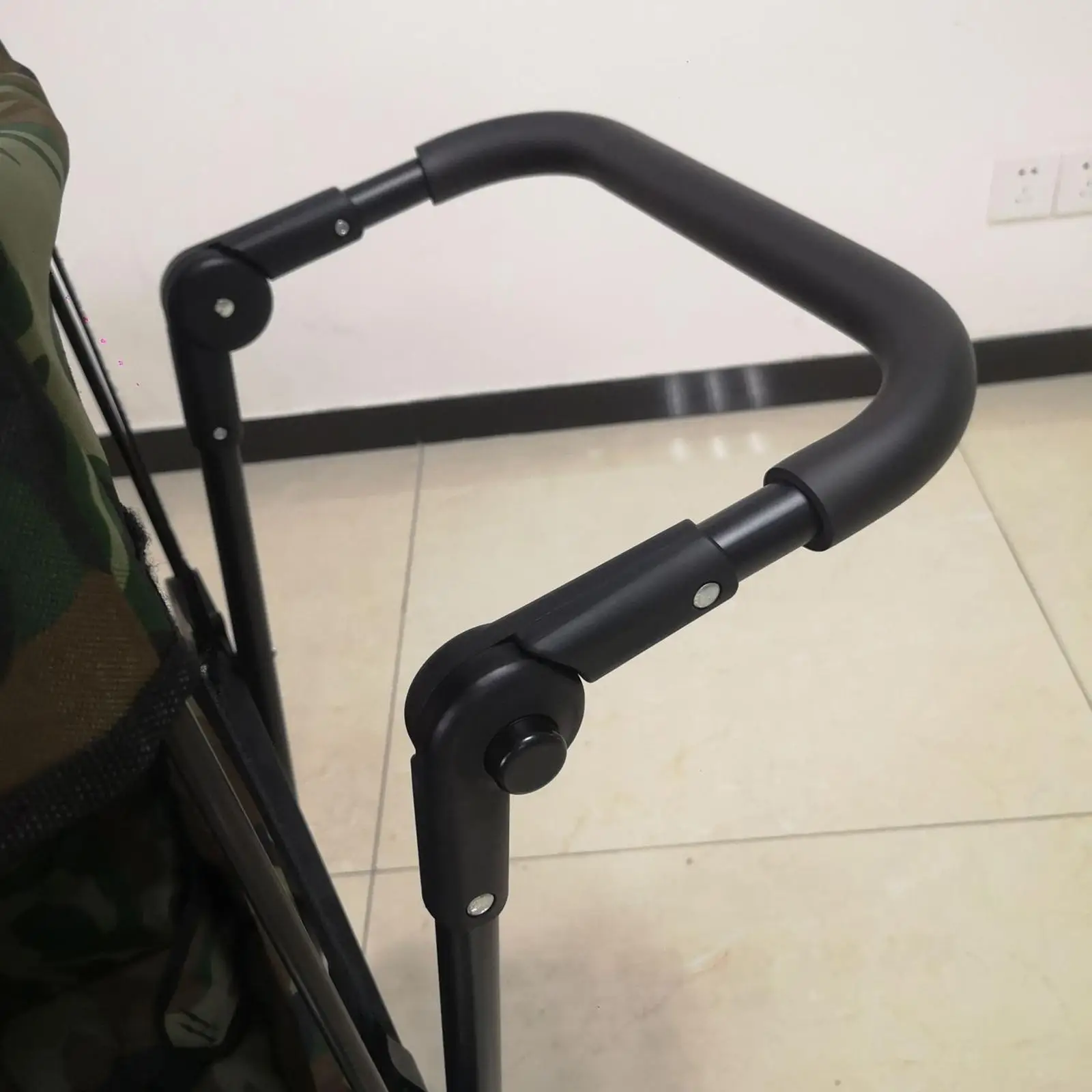 Folding Push Handle Utility Adjustable Extendable Holder Portable for