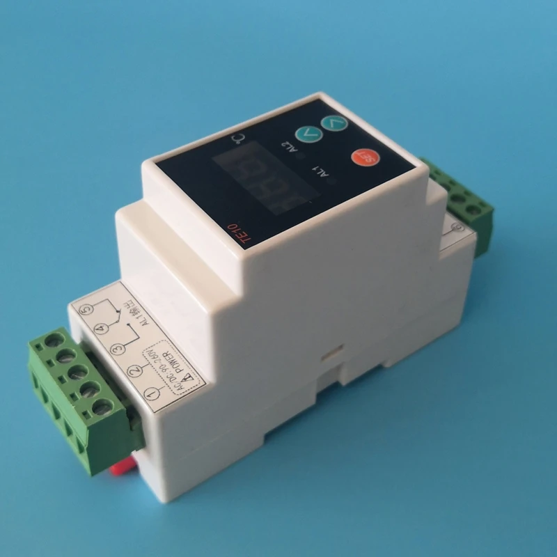 Hoch-/Niedertemperatur-2-Alarmrelais Din-Thermostat mit Sensor ausgang 7a/250vac