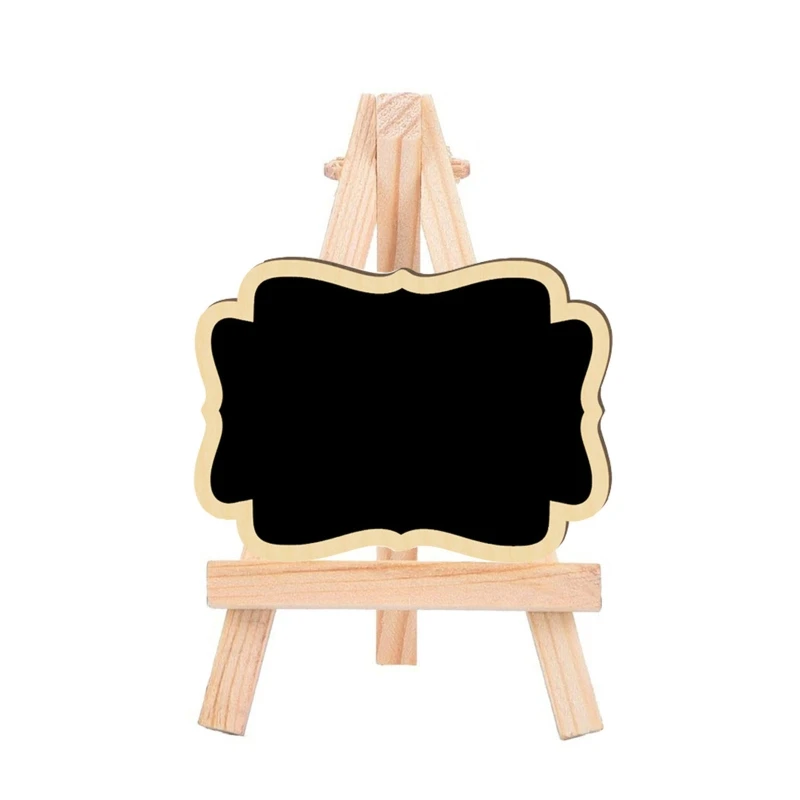

Mini Chalkboard Sign Small Blackboard Collapsible Wooden Easel Table Number Sign