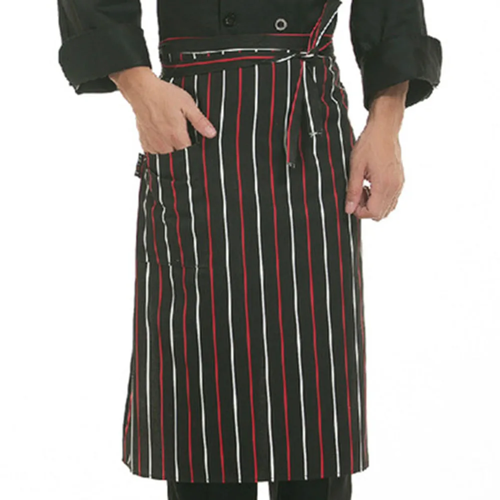 2 Rote Halbschürzen Aus Polyester – Praktisch, Mit Großer Tasche, Für Küche, Service & Gastronomie