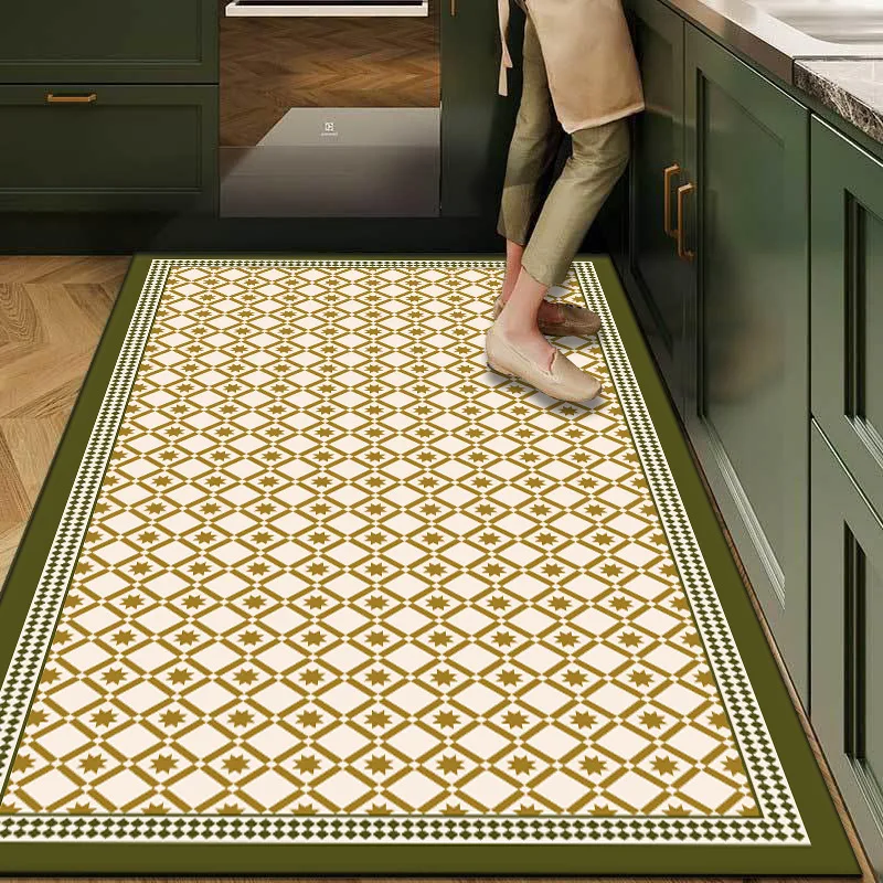 Balcony Kitchen Floor Mat PVC Waterproof Oilproof Nonslip Carpet