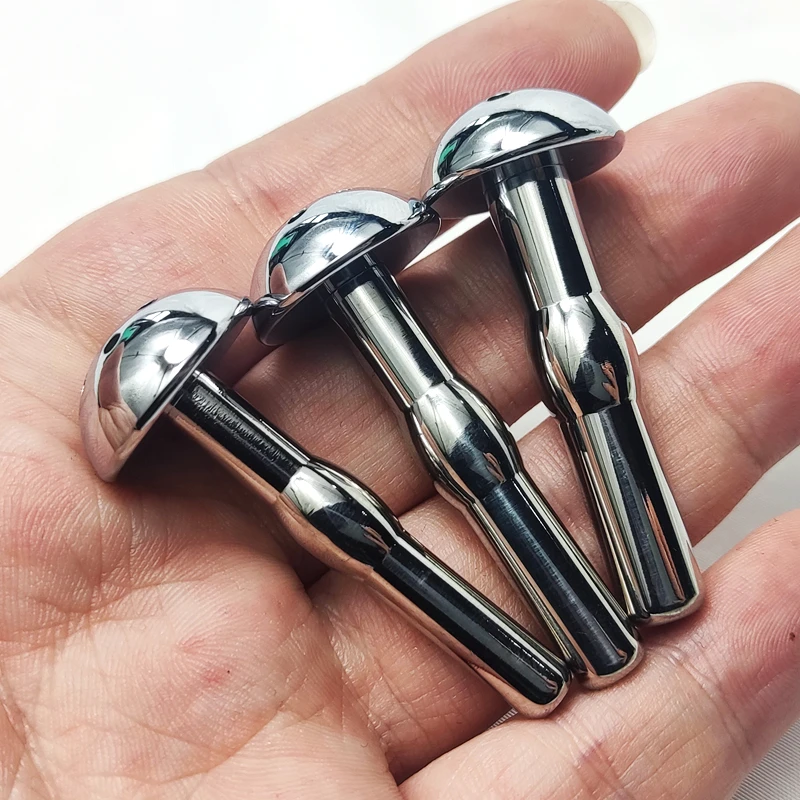 Penis Sex Toys 3 Size Shower Head Metal Urethral Catheter Male Urethral Dilator Hollow Penis Plug Stimulation Sounding Masturbator Sex Toys Men