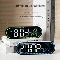 Large Digital Wall Clock Temperature and Date Week Display Electronic LED Table Alarm Clocks Brightness Adjustable 12/24H Format 3