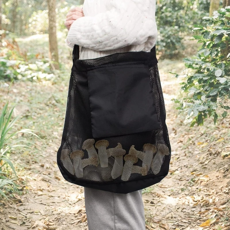 Mushroom Foraging Bag Foldable for Vegetable Fruit Gathering Mesh Harvesting Jungle Camping Hiking Dropshipping mushroom foraging bag