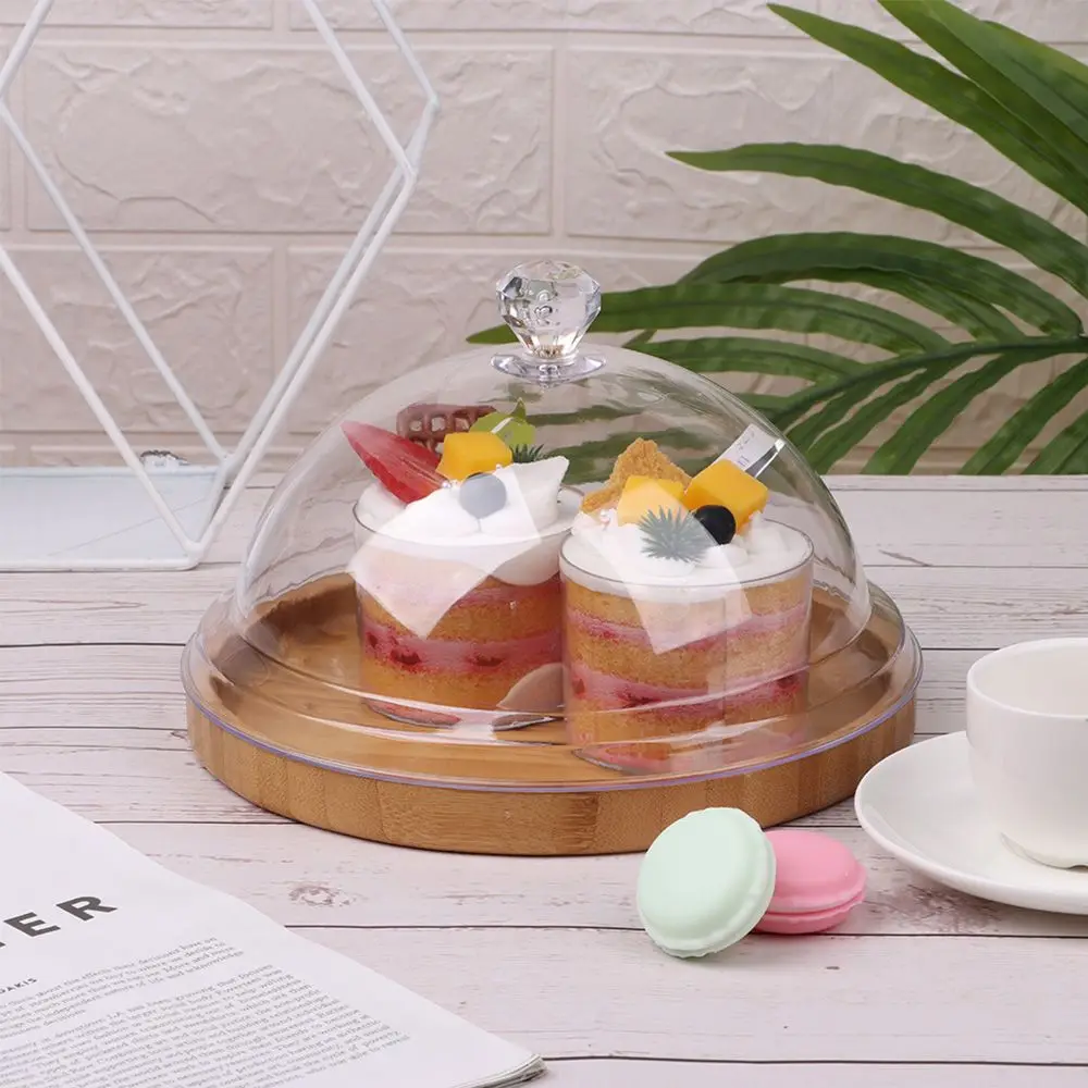 Creative Acrylic Party Decoration Dessert Storage Tray Food Cover Dust-Proof Food Cover Cake Bread Plate Fruit Display Holder food cover kitchen storage box fruit storage box