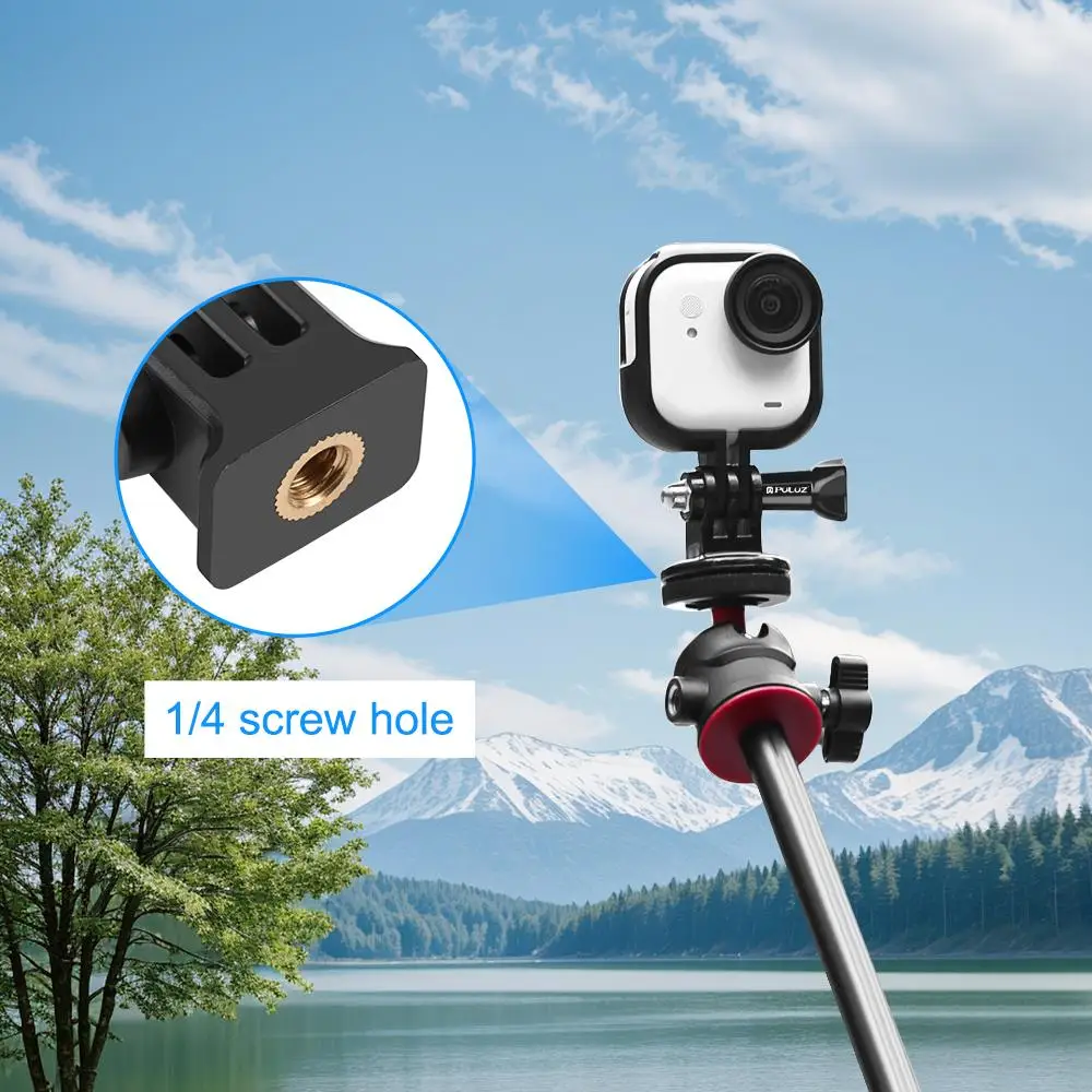 For Insta360 GO Ultra PULUZ PC Plastic Frame Adapter Base Mount