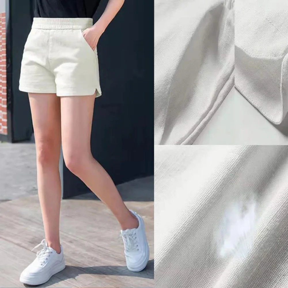High Waisted Casual Shorts Ms Invisible Open Crotch Outdoor Sex Loose Appear Thin Temperament Type