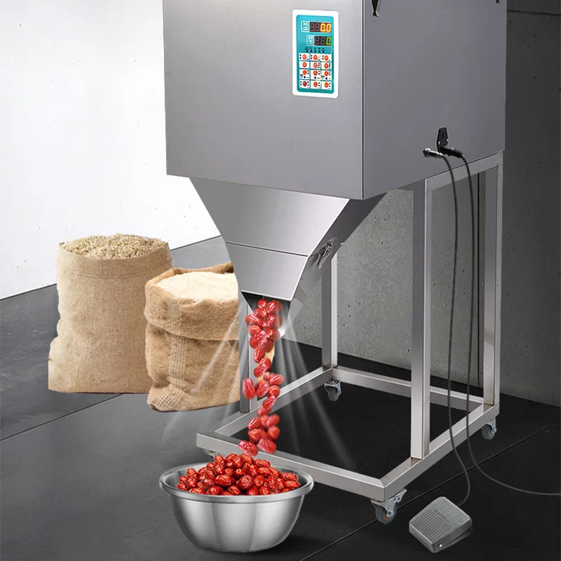 10-3000G Powder Granule Particles Filling Weighing Pack Machine For Nut Specis Coffe Bean Sugar Candy Hardware Pet Food 3