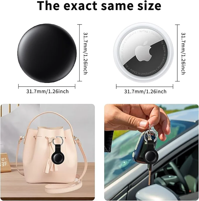 Bluetooth Tracker 4-Pack with Replaceable Battery - Black