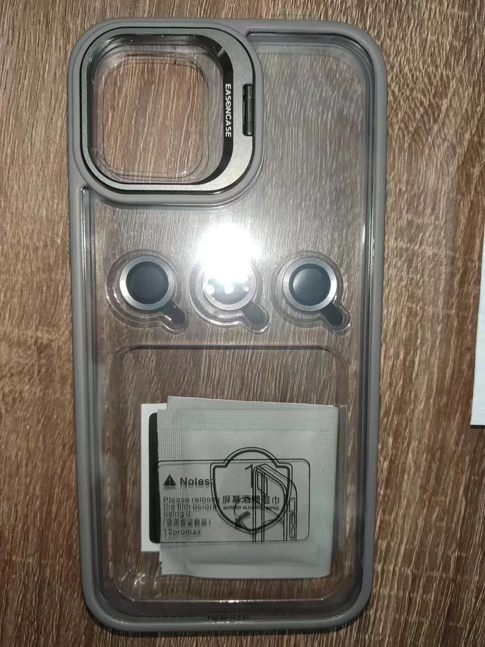 Funda protectora de anillo de Metal para teléfono móvil, carcasa transparente a prueba de golpes para IPhone 15, 12, 13, 14Pro Max, 11