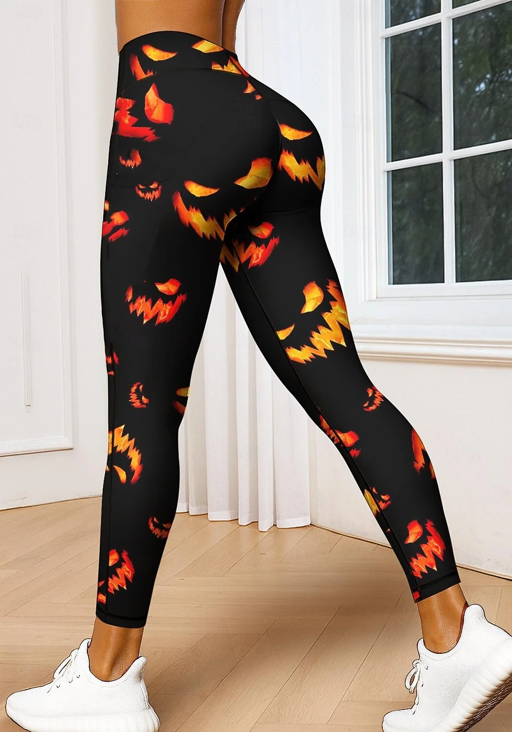 3D طباعة الهيكل العظمي الرسم المرأة اليوغا السراويل هالوين موضوع التصميم الإبداعي اليومية الرياضة طماق في الهواء الطلق تشغيل بانت للنساء