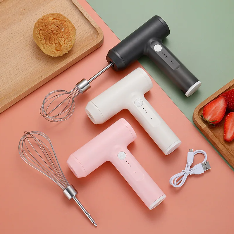 Wireless Portable Electric Food Mixer Automatic Whisk Butter Egg Beater  Baking Cake Cream Whipper Kitchen Hand Blender - AliExpress