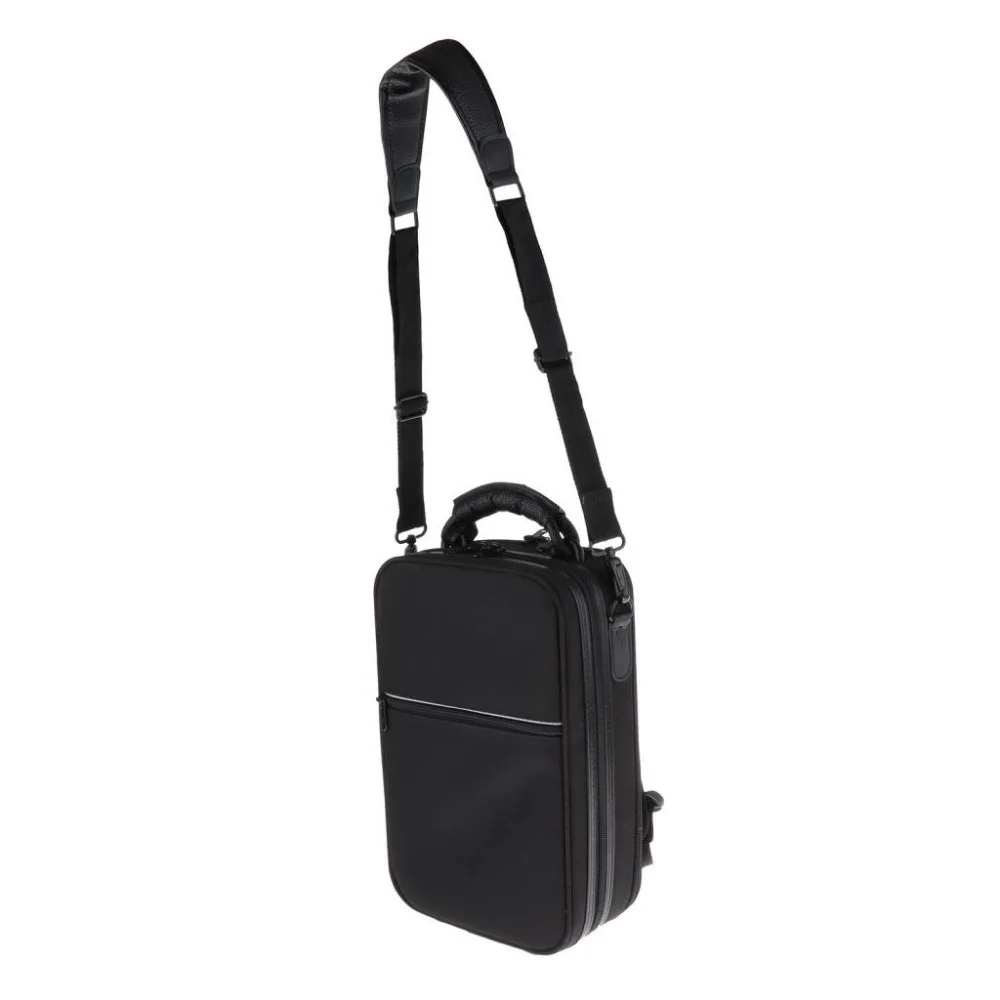 Black Clarinet canvas case and bag Clarinet Artificial Leather Carrying Case Gig Bag Handbag Backpack