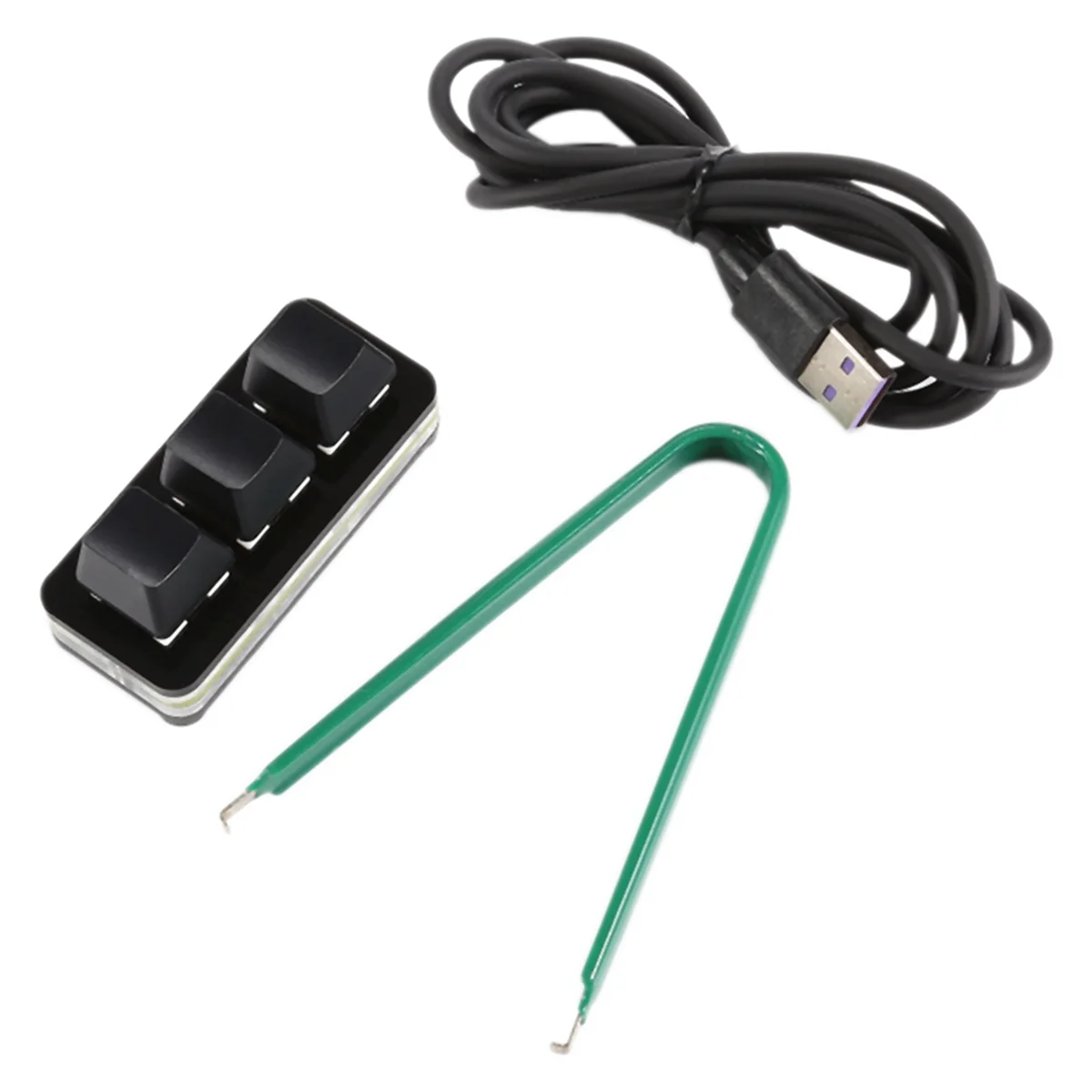 3 клавиши на заказ, мини-клавиатура, копия, вставка, вырезание, выберите Все клавиши, клавиши C V для программатора, аудио, горячая клавиатура игры, Черная