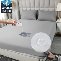 Waterproof Mattress Covers Protector Adjustable Bed Fitted Sheets with Elastic Band Single Double King Size 100/150/180x200 2
