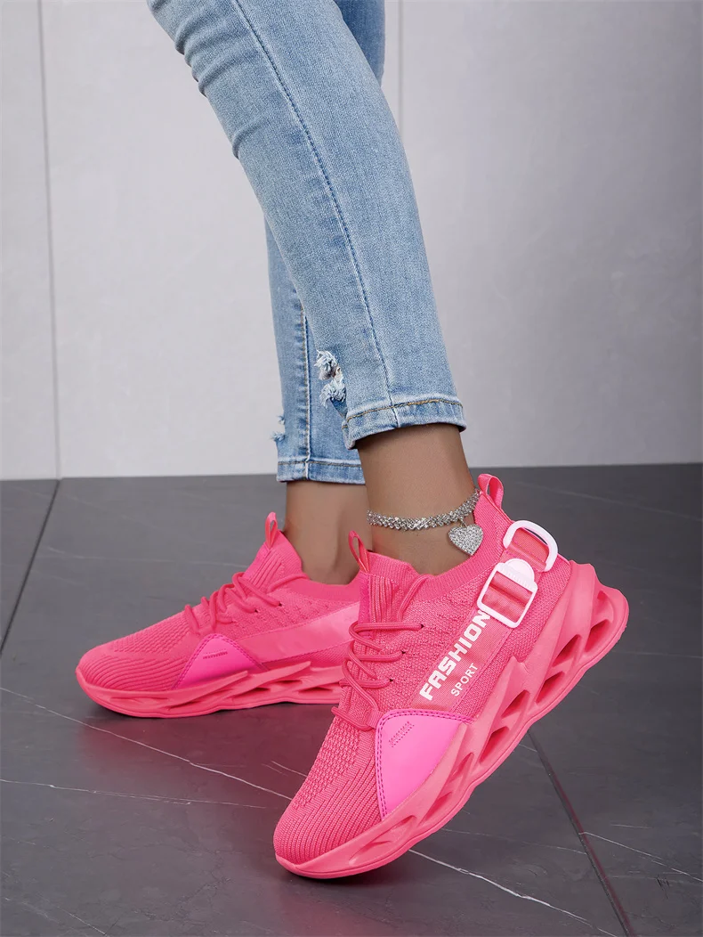 Fashion Purple Womens Casual Sneakers Lightweight Outdoor Walking Shoes Women Breathable Running Sneakers Unisex Men Sport Shoes