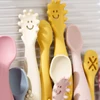 Free Personalized Name Or Logo Baby Feeding Spoons Set Toddler Training Weaning Sticky Spoon Tableware Baby Shower Gifts 3