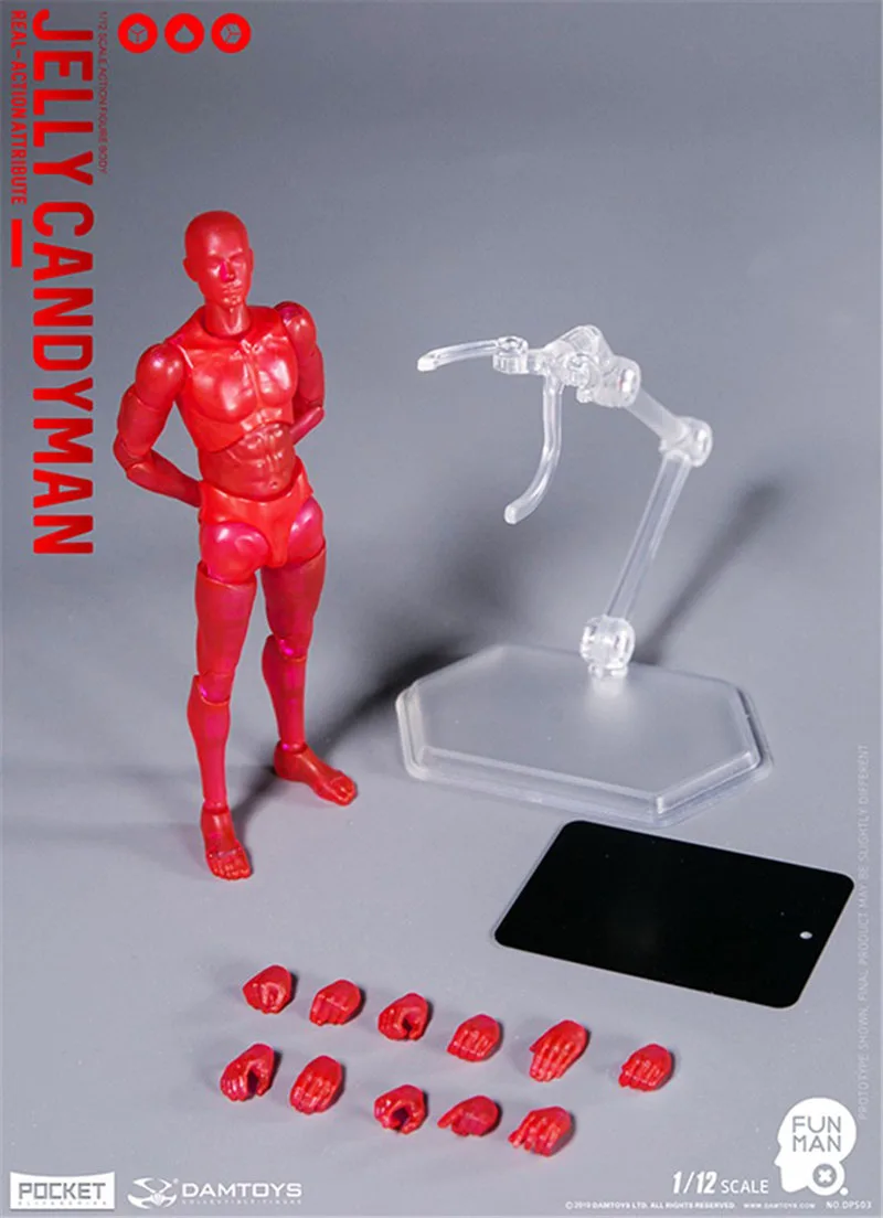 

Экшн-фигурки DAMTOYS DPS03 масштаб 1/12 Желейный подсвечник 14,5 см 6 дюймов мужские гибкие шарнирные красные коллекционные игрушки Поклонники подарки