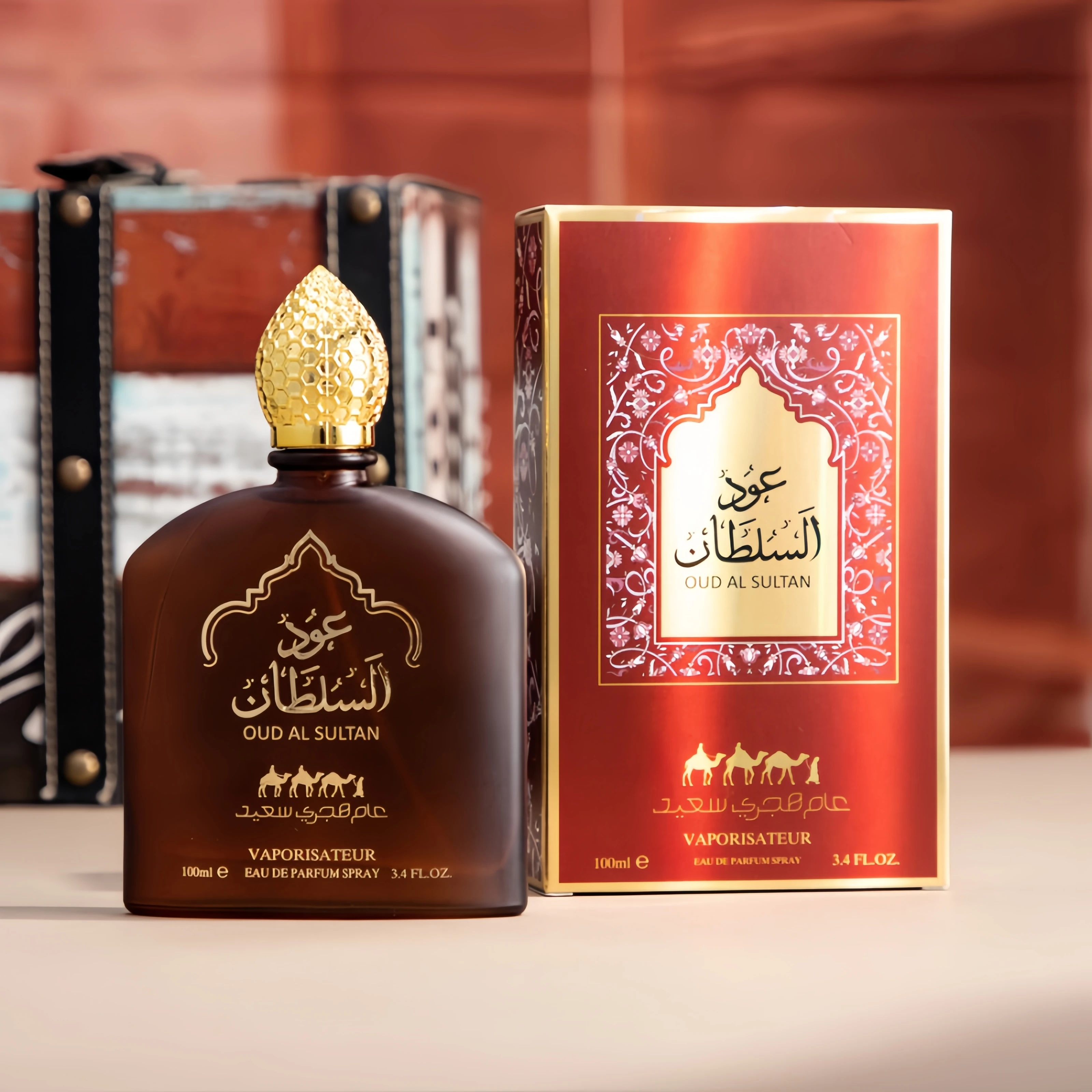 عطر عربي فاخر للرجال - معطر عود، ملاحظات وودي شرقي...