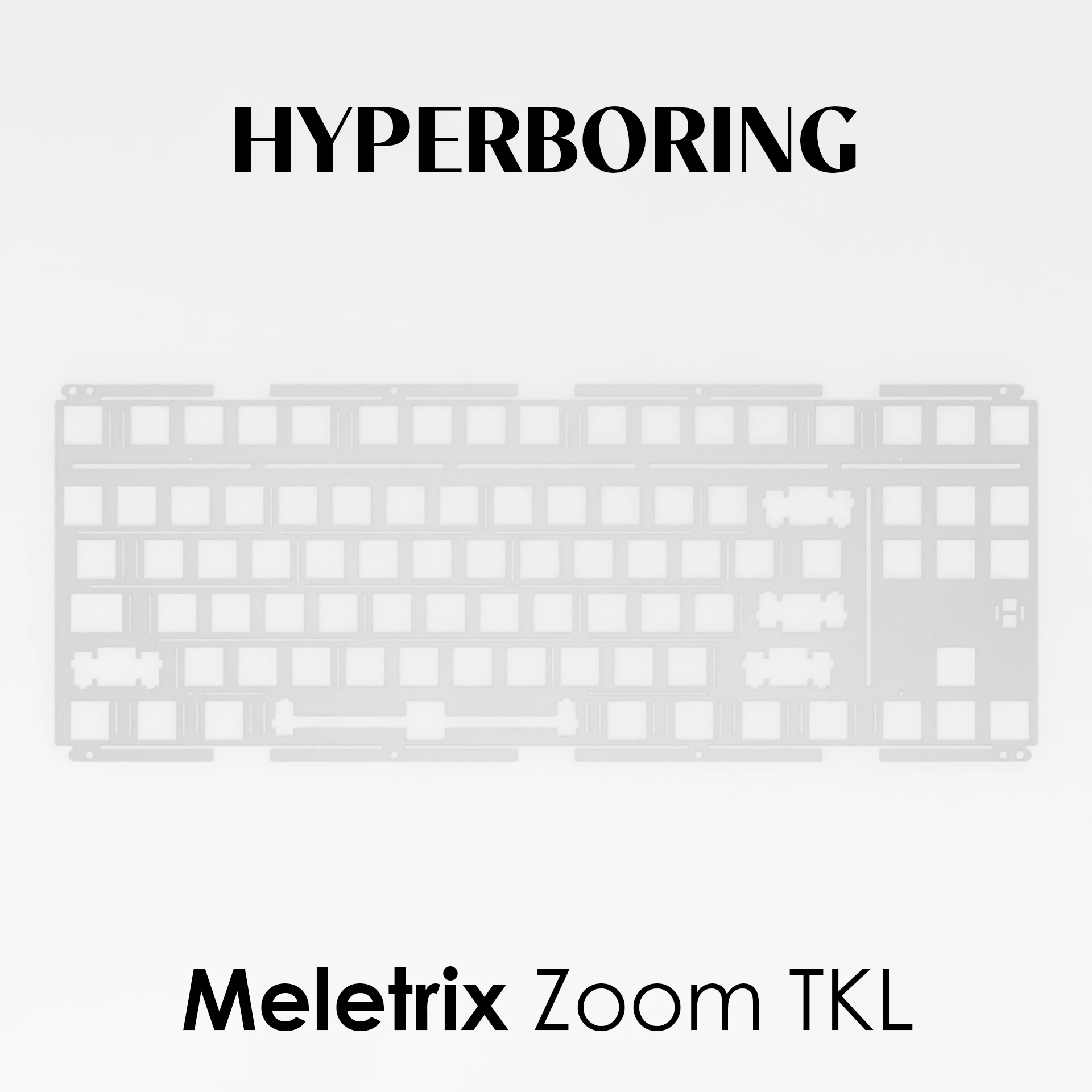 Meletrix Zoom 87 TKL Keyboard Plates PC and FR4 (for Plate