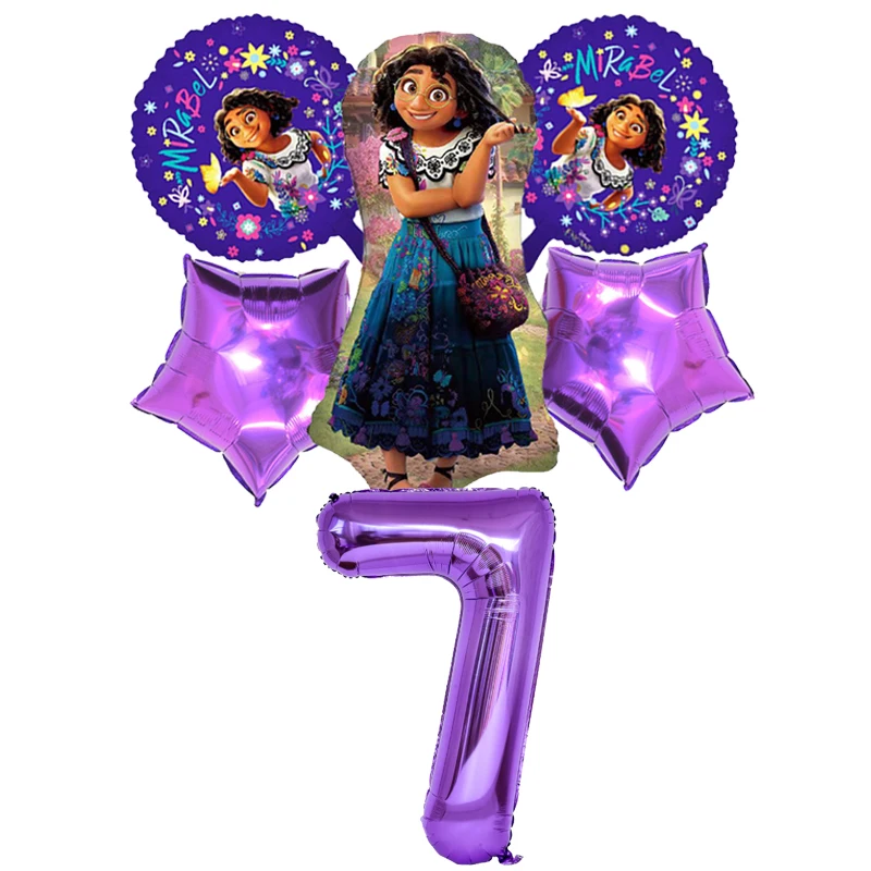 Disney Encanto Party Decorations Supplies Latex Balloon Tableware Cake Toppers Paper Plates Cups For Kids Birthday Toys Gifts 