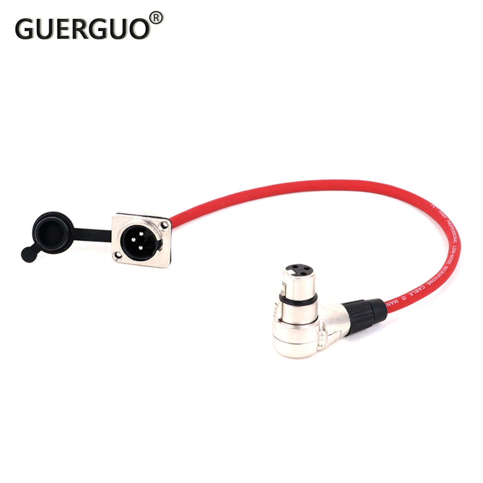 Xlr-Kabel 3-polige d-Typ xlr-Stecker halterung an 3-poliger xlr-rechtwinkliger Buchse, mehrfarbiges Kabel für Mikrofon mischer 0,3-15m
