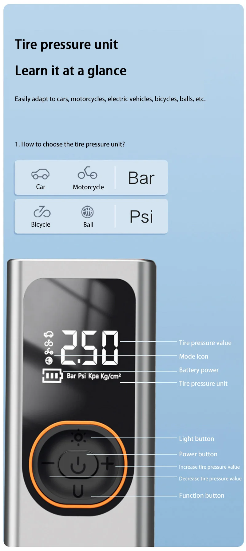 Xiaomi Car Air Pump Portable Wireless Air Pump, High-pressure Inflation Bank Ult