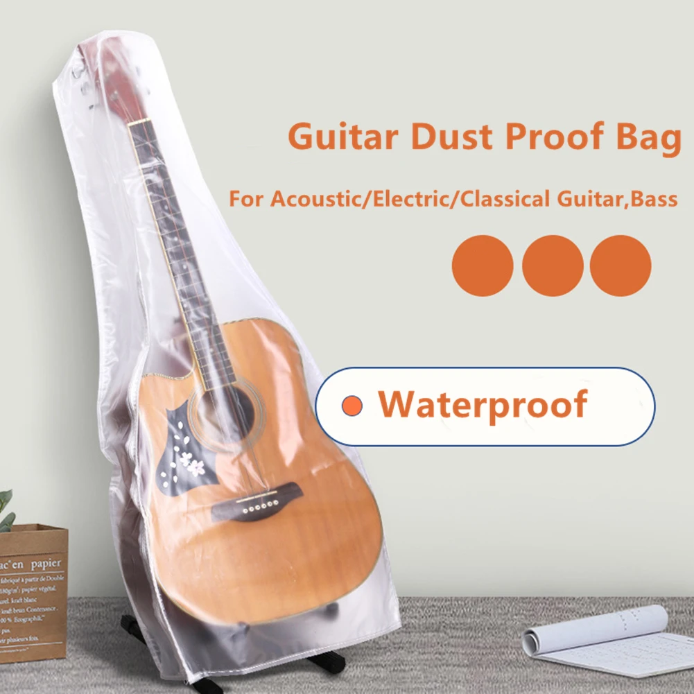 Guitar Dust Cover, Clear Guitar Shell Case Guitar