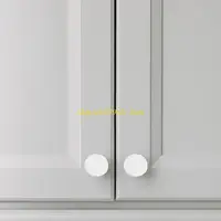 C4DF แพ็ค 30 Flush Type ปลั๊กรูสีขาวเจาะรูสกรู Caps สำหรับตู้ตู้ชั้นวางใส่ End Caps 5