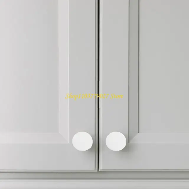 C4DF แพ็ค 30 Flush Type ปลั๊กรูสีขาวเจาะรูสกรู Caps สำหรับตู้ตู้ชั้นวางใส่ End Caps 5