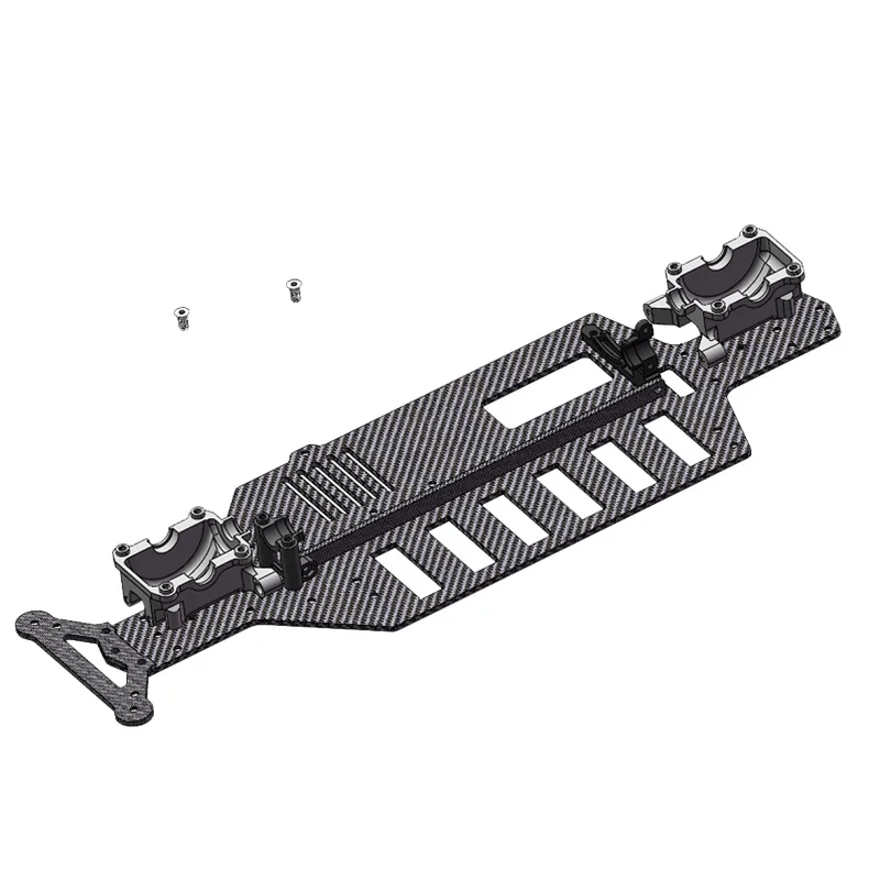 Kit ingranaggi differenziale + guscio rosso per auto RC 1/10