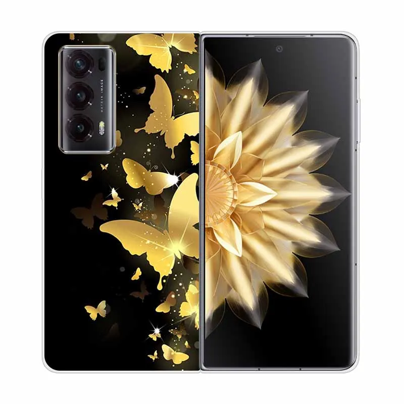 Cute Fashion Painted Hard Clear Shell for Honor Magic V2 5G - Transparent Cover Case