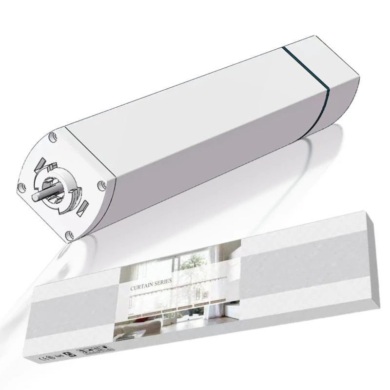 8.1 ม. 26.6 ฟุตระบบมอเตอร์แบบยืดได้ Ewelink WiFi Alexa Smart Curtains 1