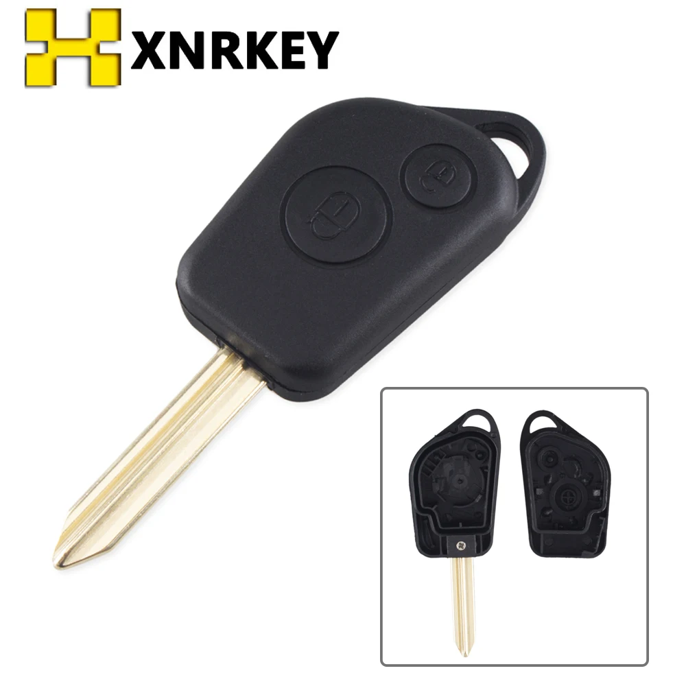 XNRKEY Remote Key Shell 2 Button for Citroen Elysee Saxo Xsara Picasso Berlingo for PEUGEOT 306 Replace Car Key case SX9 Blade