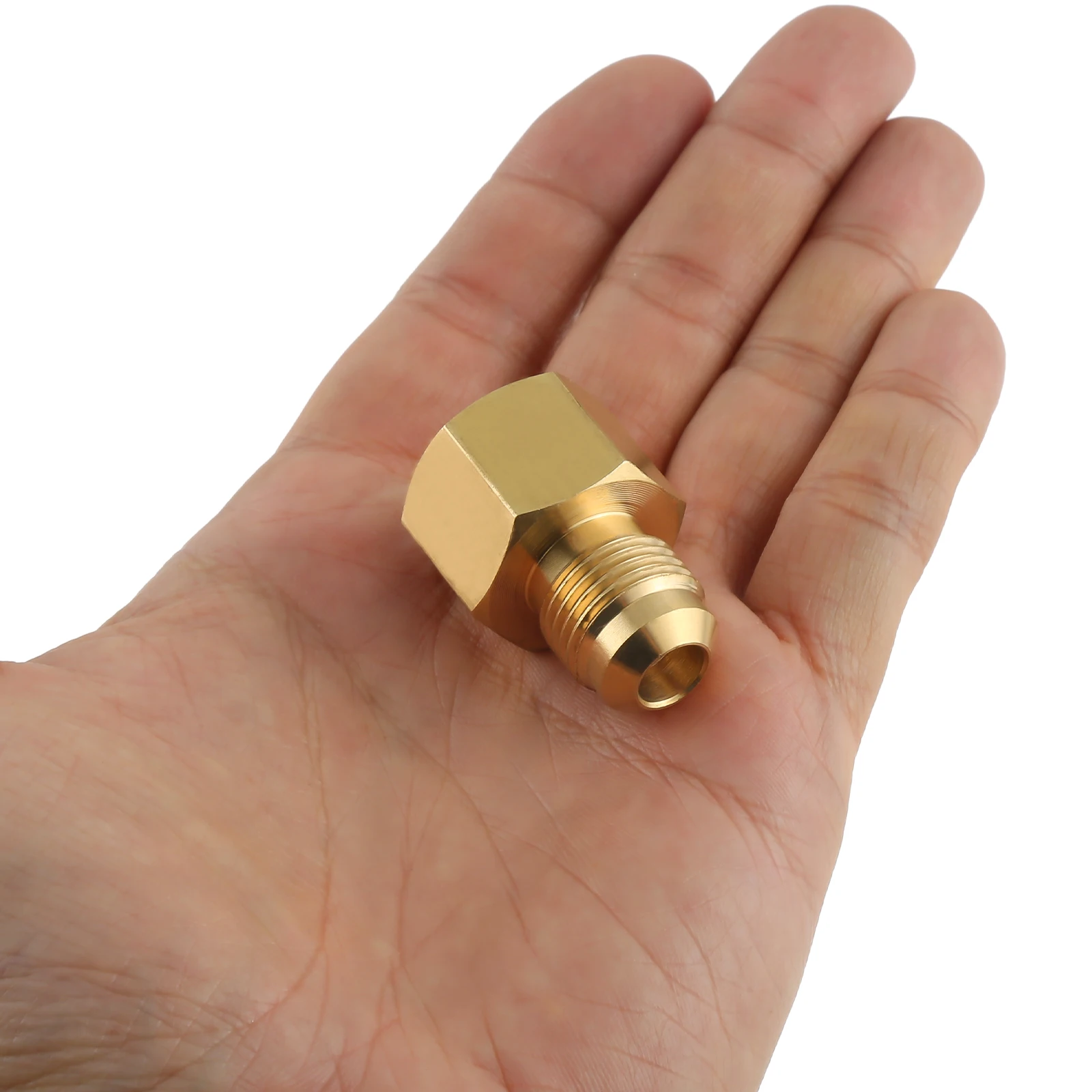Solid Brass Adapter for Outdoor Gas Fire Pits 3/8" Male Flare By 1/2" Female NPT Coupling
