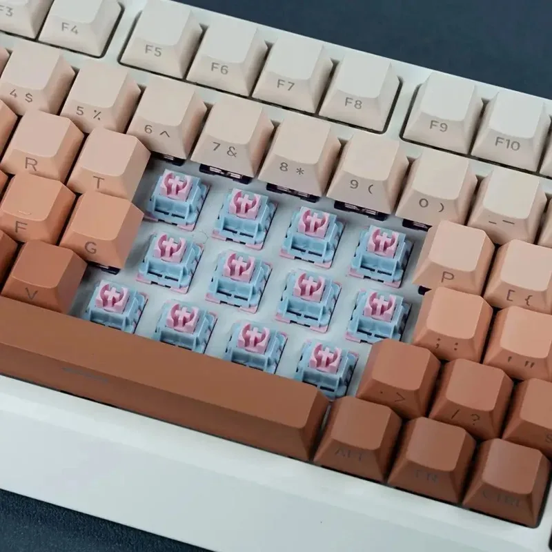Dust-Resistant Light Pressure Axis Mechanical Keyboard Switches Pink Five-Legged Keyboard Linear Switch
