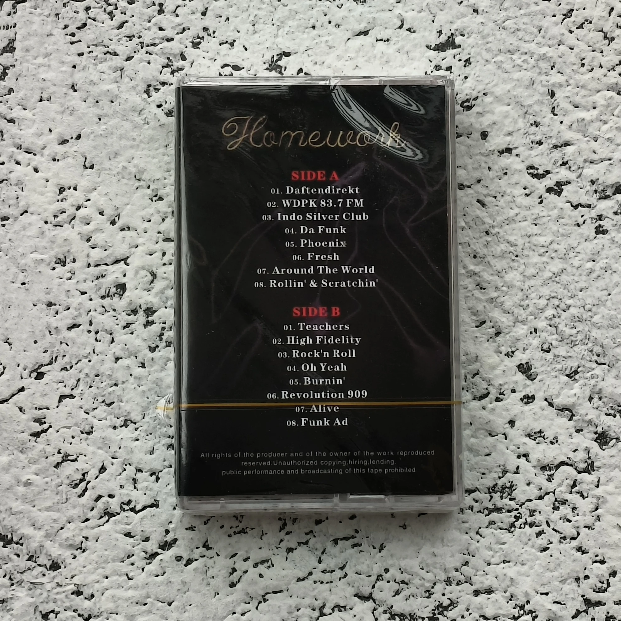 Classic Daft Punk Music Magnetic Tape Homework Album New