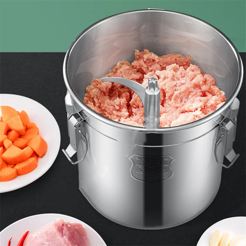 16L/20L Mincer Meat Grinder Electric Garlic Machine Commercial Meat Grinder Large Capacity And High Power Stainless Steel Stir