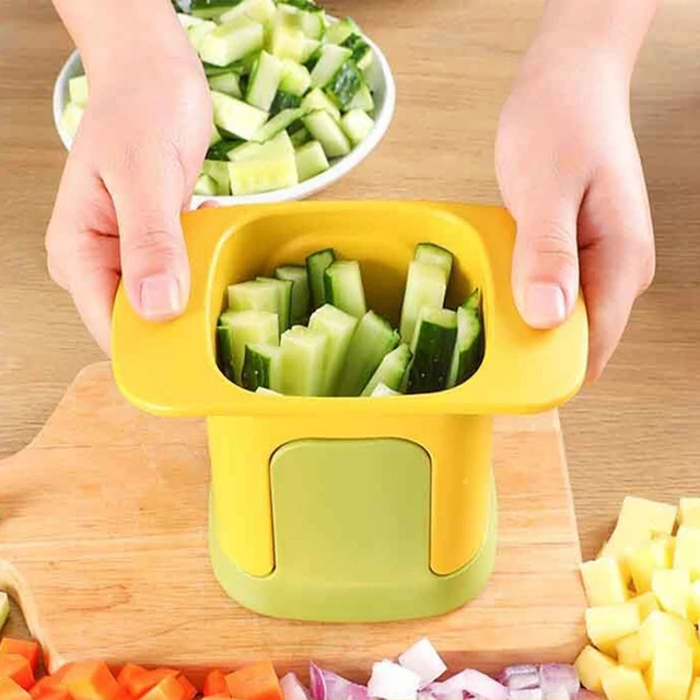 1pc Plastic Slicing Tool, Minimalist Two Tone Fruit & Vegetable Slicer For  Kitchen