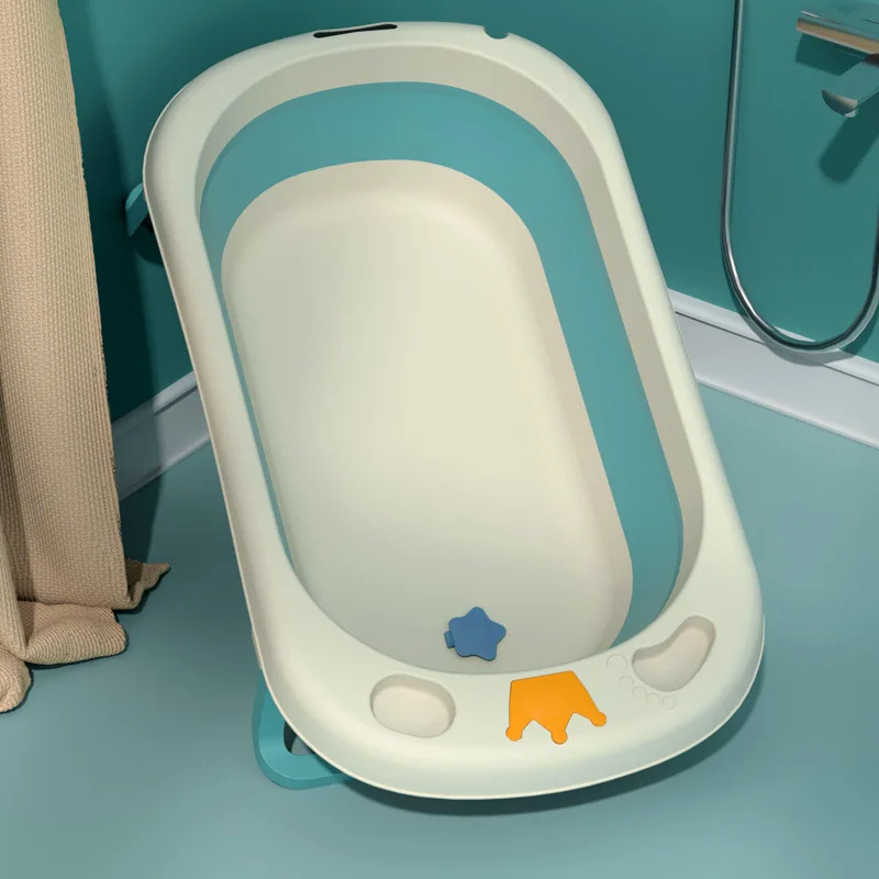 Kids Bathtub Easy Folding Baby Bath Tub Foldable Baby Shower Tubs With