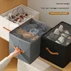 Storage Shoebox Fabric Foldable Shoe Compartment Arrangement Storage Box Dustproof Moisture-proof Washable Organizer 1