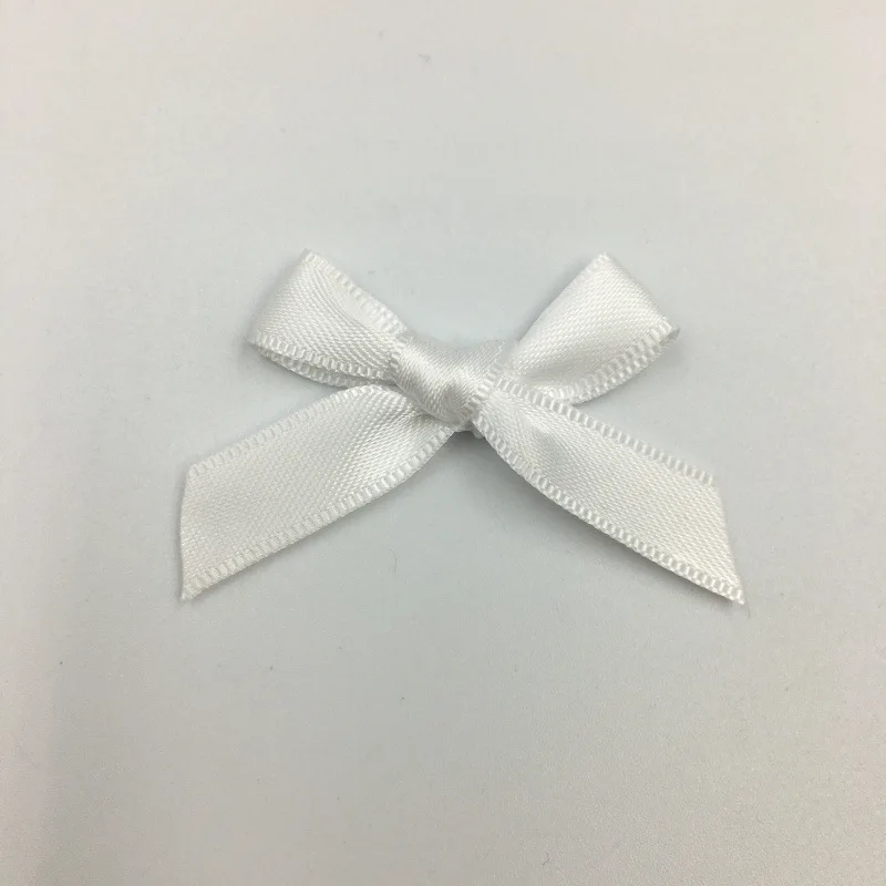 100Pcs Ribbon Bows Small Size Satin Ribbon Satin Ribbons Ribbon Decoration Ribbon Supplies for DIY Handwork Appliques Clothing Accessories Party Decoration