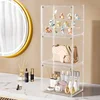 Clear Display Box Stackable Plastic Dustproof Storage Bins Figures Display Collectibles Bag Cosmetic Show Case with Interlayers