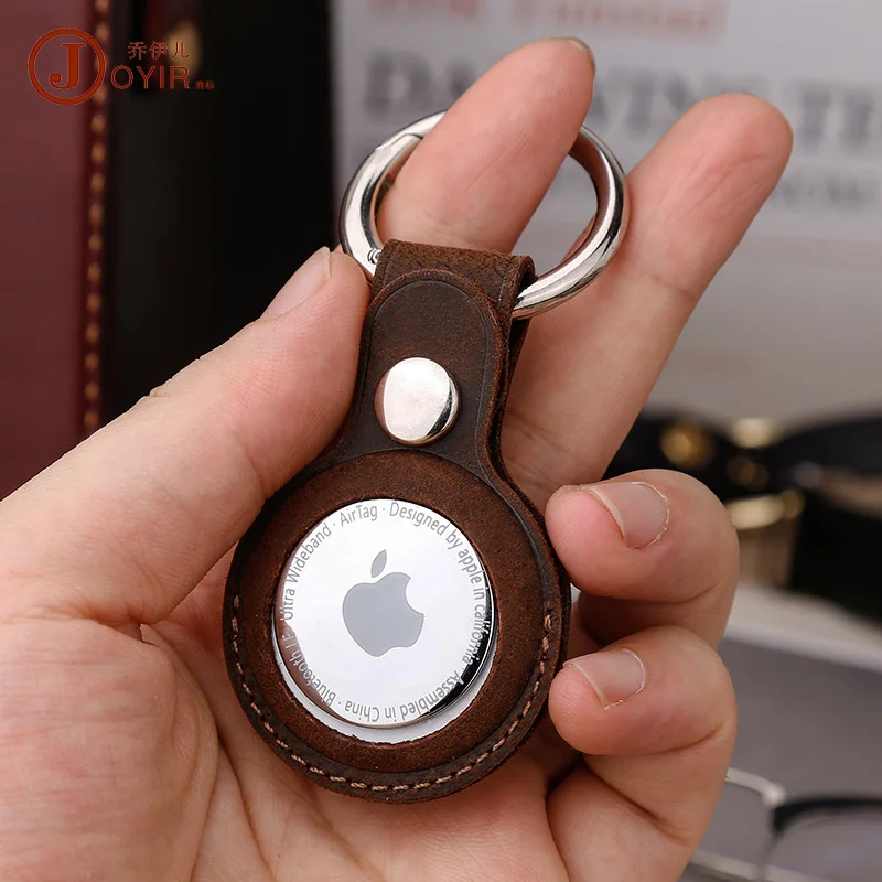 Leather Keychain for AirTag  Key Organizer and Case for Airtag