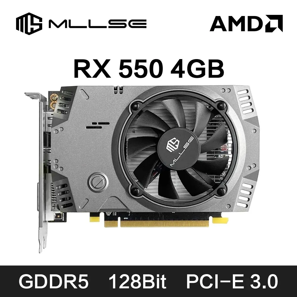 Mllse Amd Rx 550 4gb Graphics Card Gddr5 128bit | Amd Radeon Rx 550 4gb  Video Card - Graphics Cards - Aliexpress
