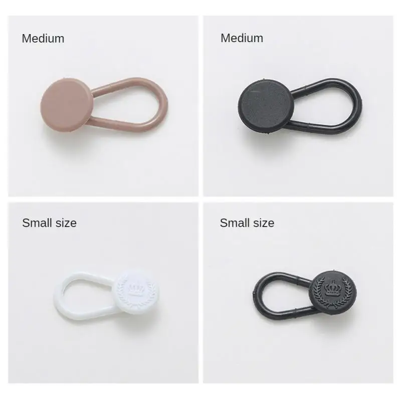 1/4/8/12Pcs 15mm 18mm Easy-Adjus No-Sew Jean Waist Extenders - Adjustable Pants Button Expanders Adds 1-1.4 Inch Unisex 6