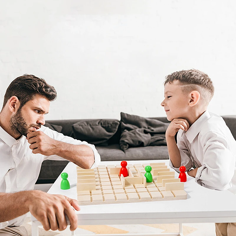 New 1Set Two-person Funny Parent-Child Interaction Game Board Game Puzzle Toys Chase And Intercept Battle Game Gifts