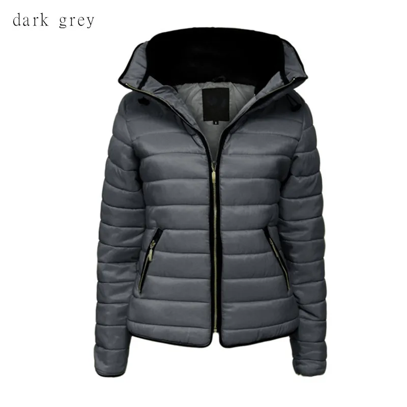 black puffer coat with hood 2022 Women's Fashion Winter Warm coat Extra thick jacket Women's quilted hat quilted coat duvet coats